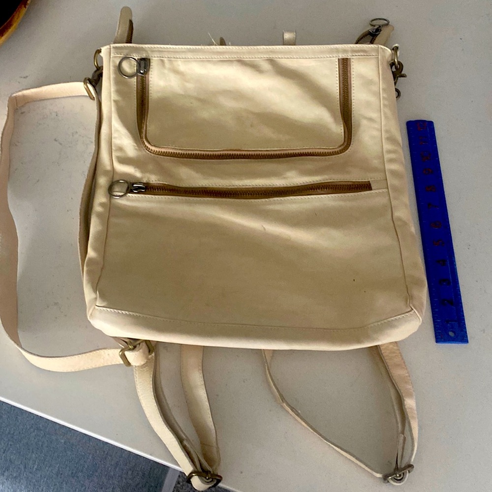Genuine leather free people backpack